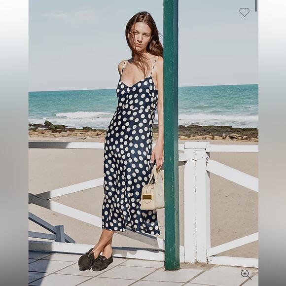 J.Crew Natasha slip dress in polka-dot print - Picture 1 of 8